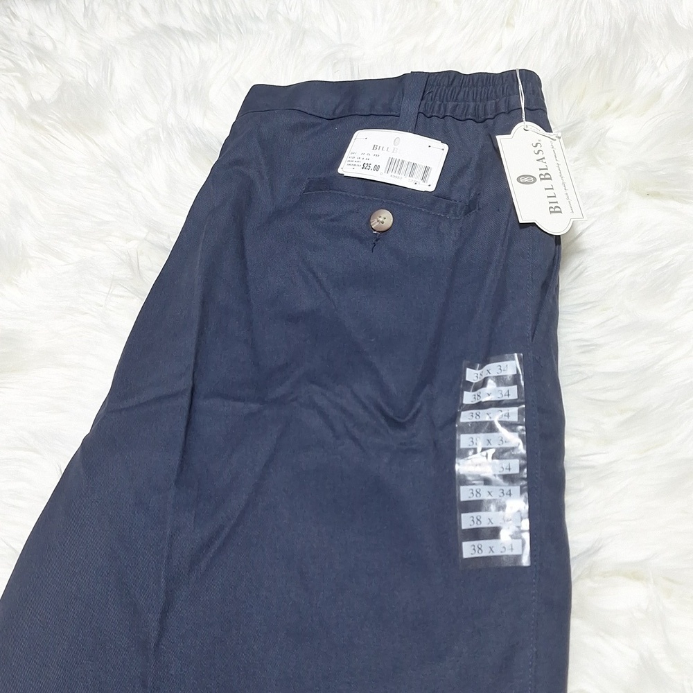 NWT Bill Blass 38×34 blue khaki pants